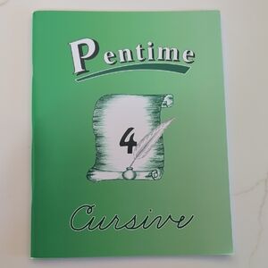 Pentime Cursive Workbook, Homeschool, Handwriting